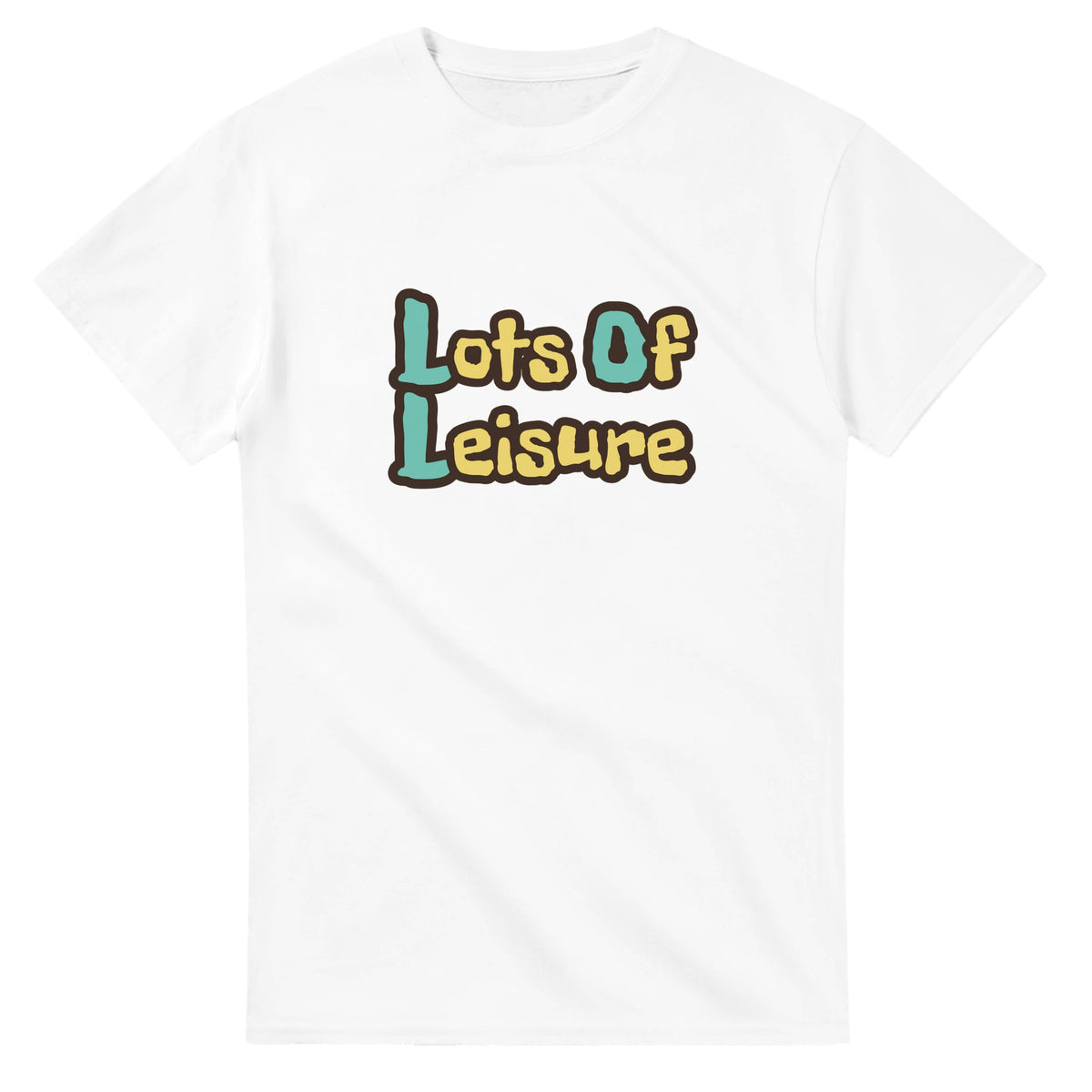 Lots Of Leisure — white unisex t-shirt
