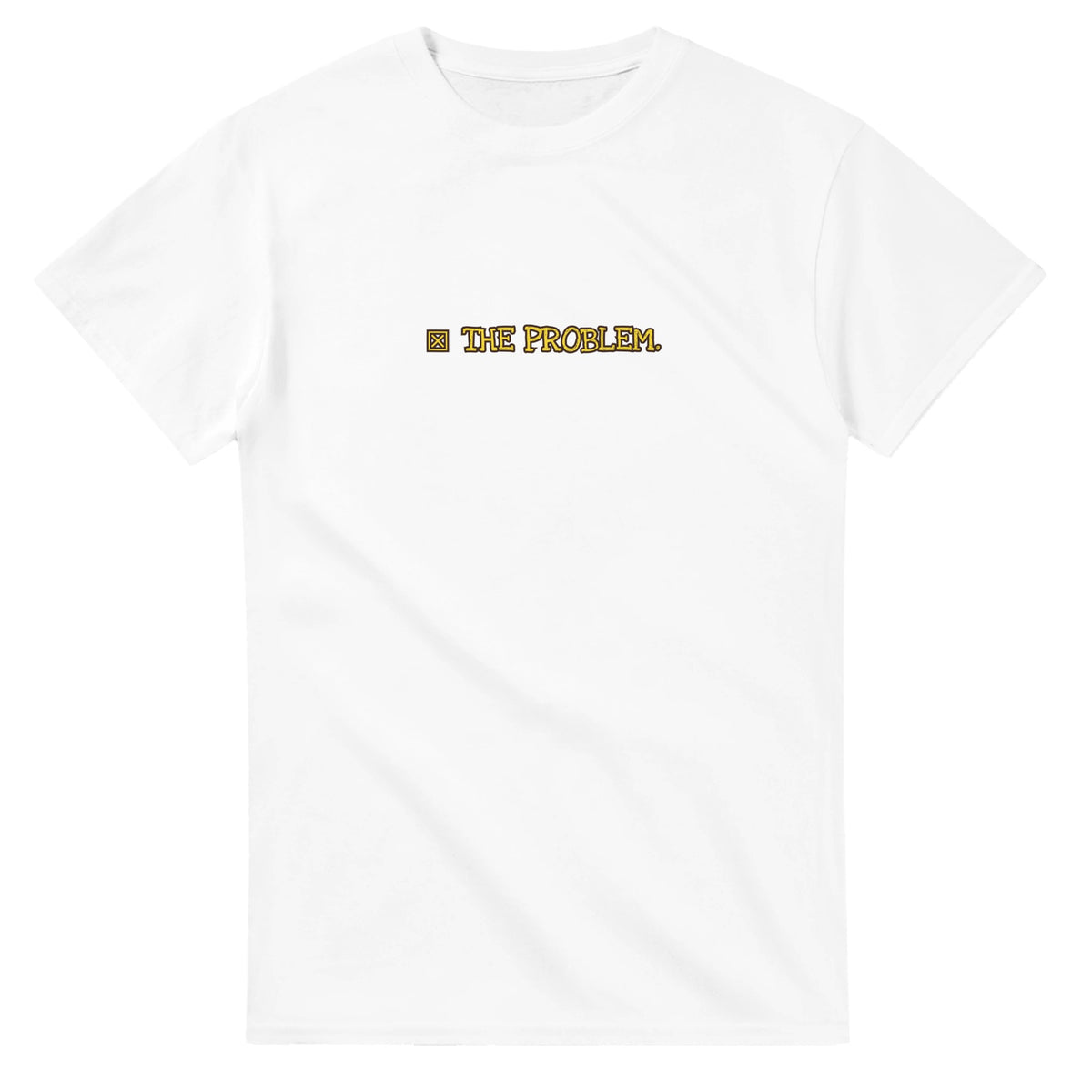The Problem — white unisex t-shirt