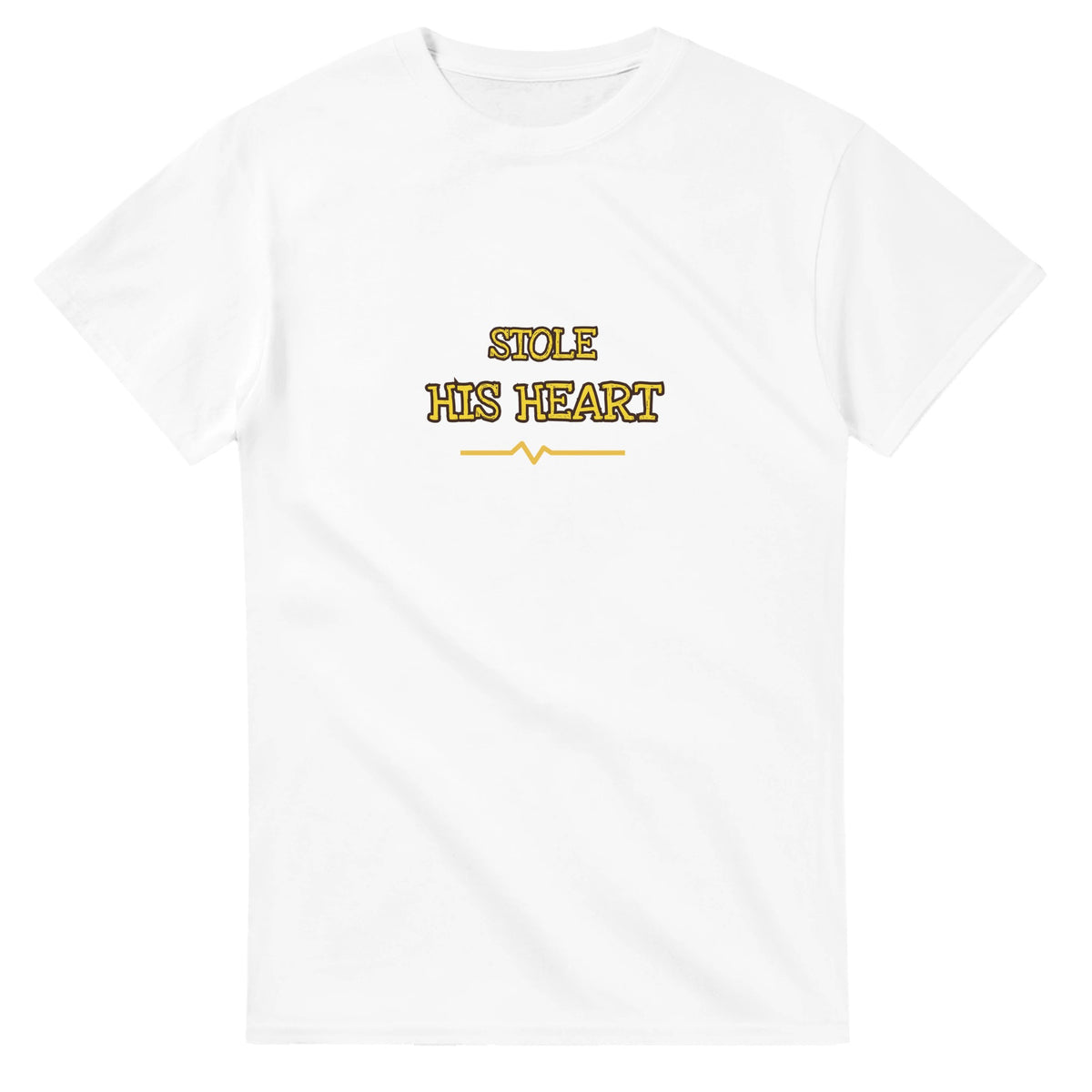 Stole His Heart — white unisex t-shirt