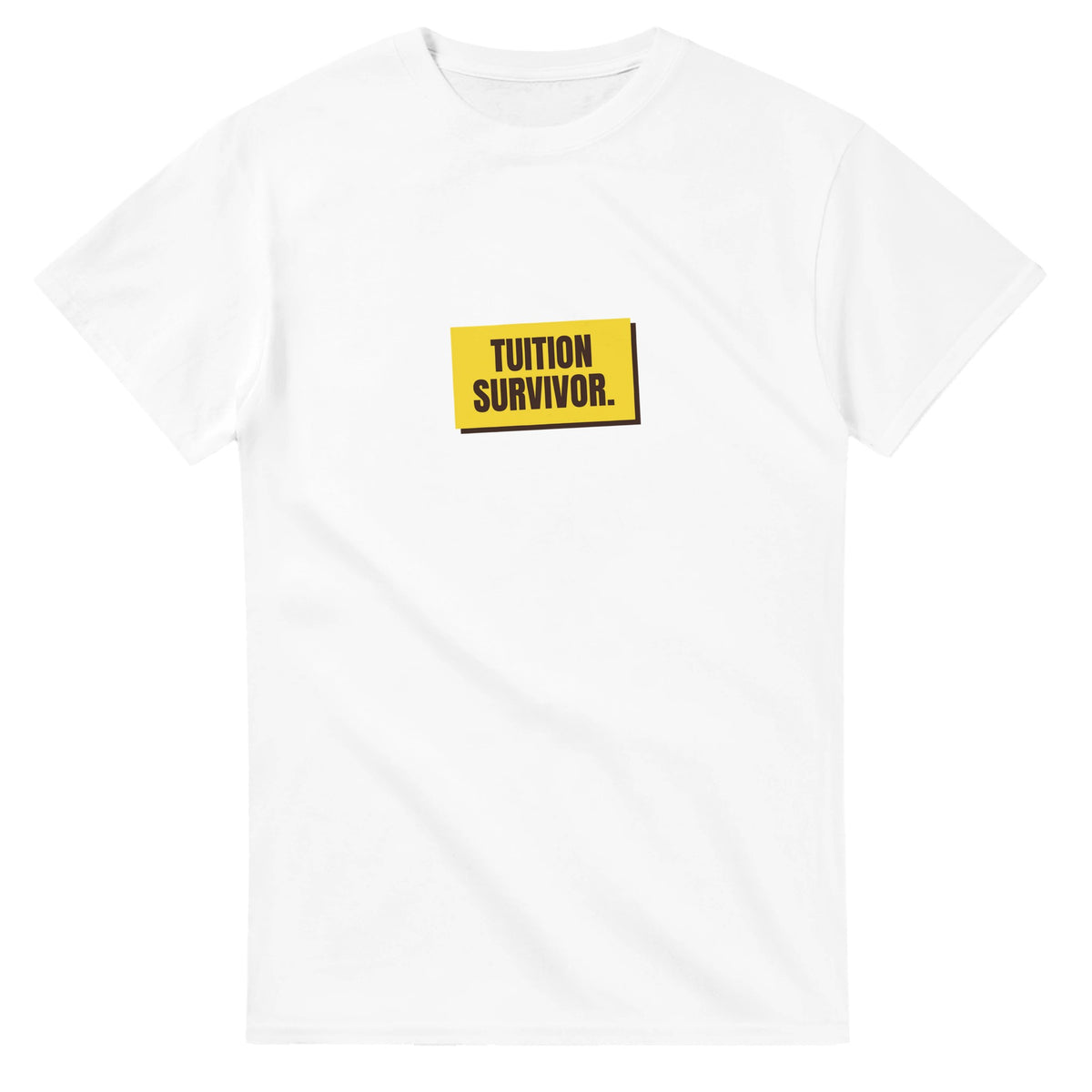 Tuition Survivor — white unisex t-shirt