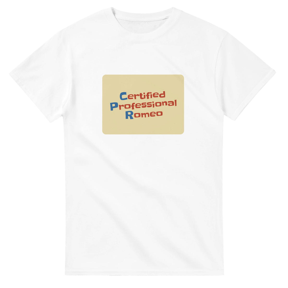 Certified Professional Romeo — white unisex t-shirt
