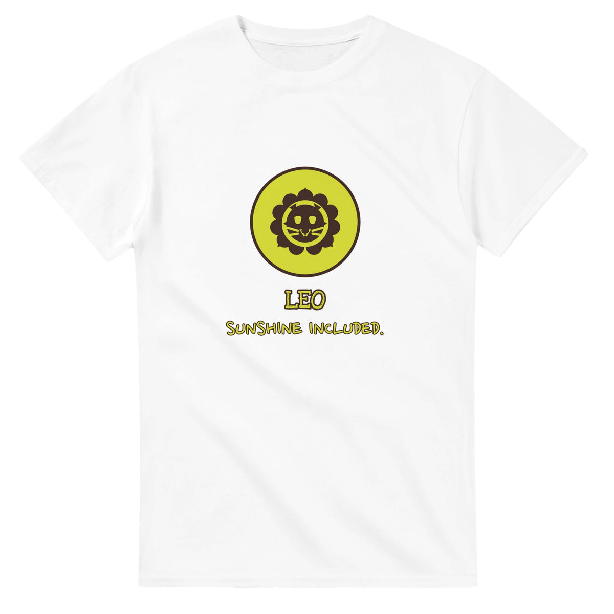 Leo • Sunshine Included — white unisex t-shirt