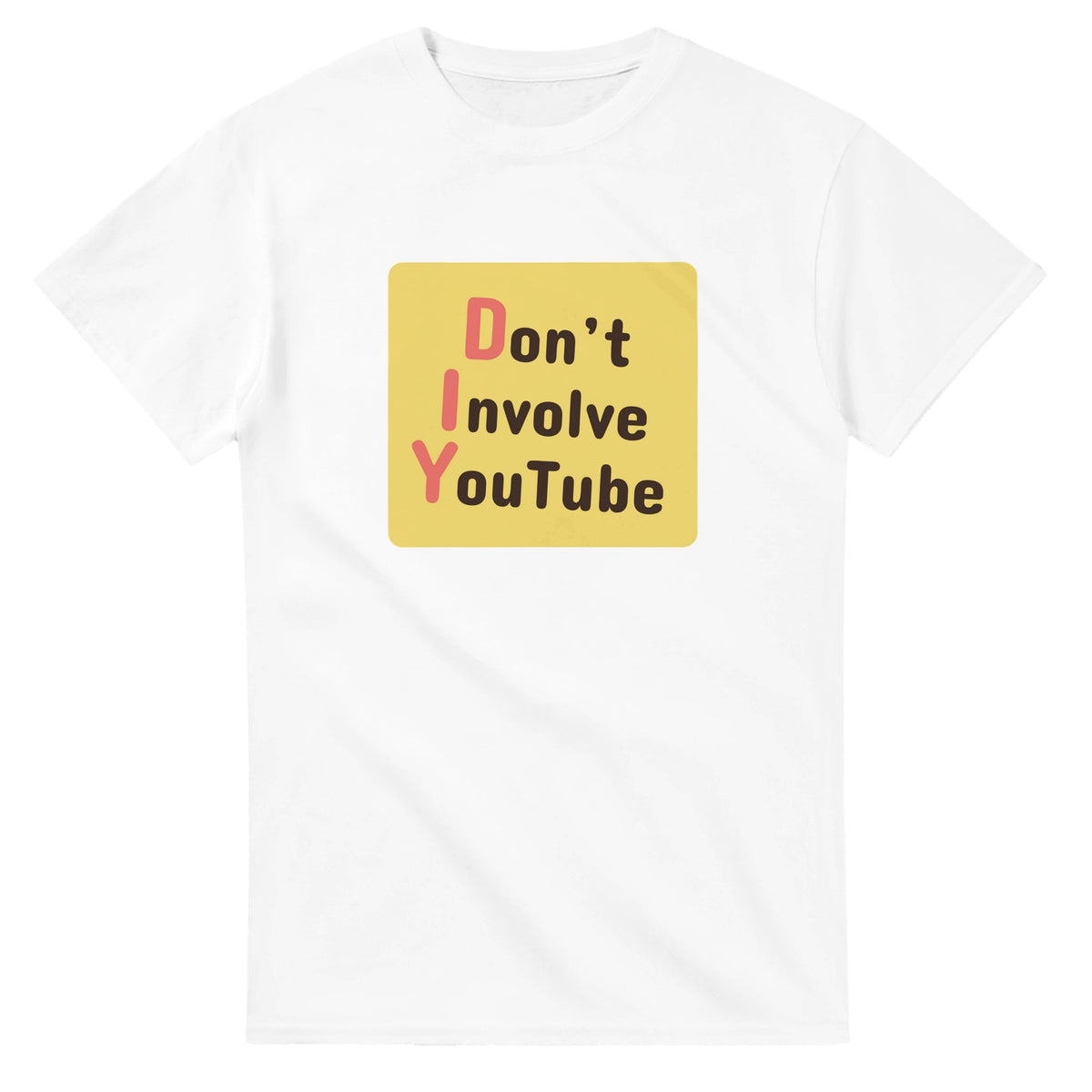 Don’t Involve YouTube — white unisex t-shirt