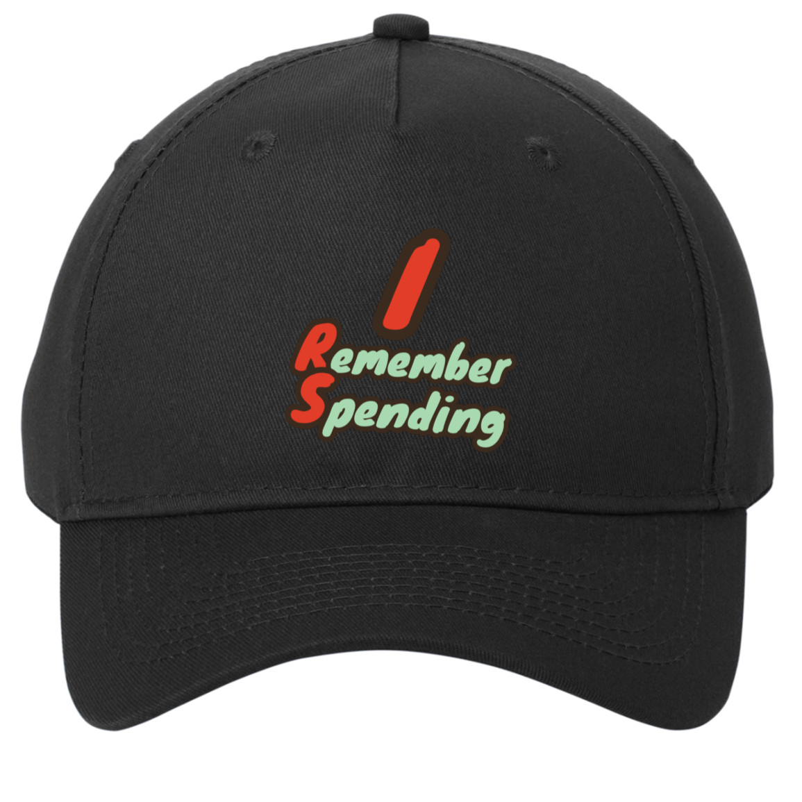 black adjustable cotton twill cap