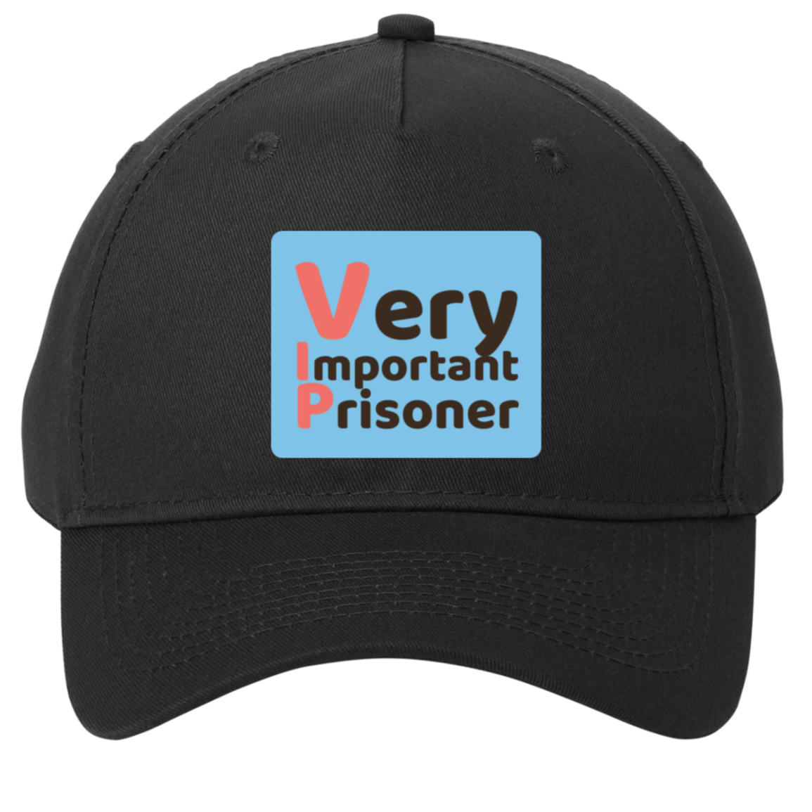 black adjustable cotton twill cap