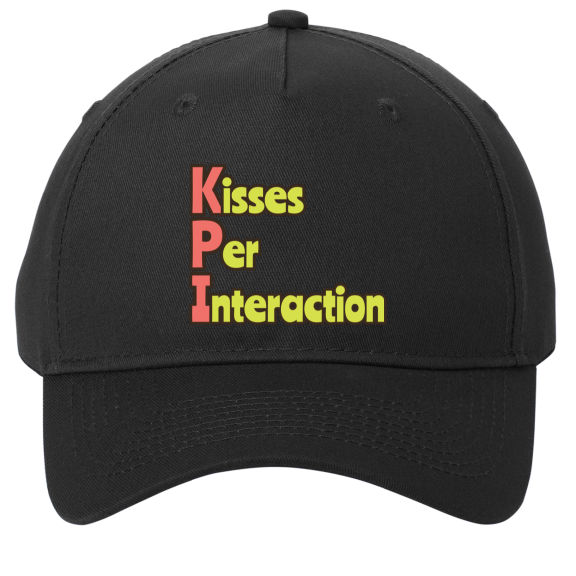 black adjustable cotton twill cap