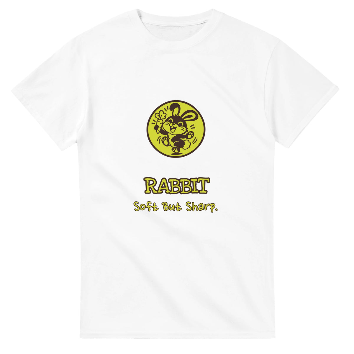 Rabbit • Soft But Sharp — white unisex t-shirt