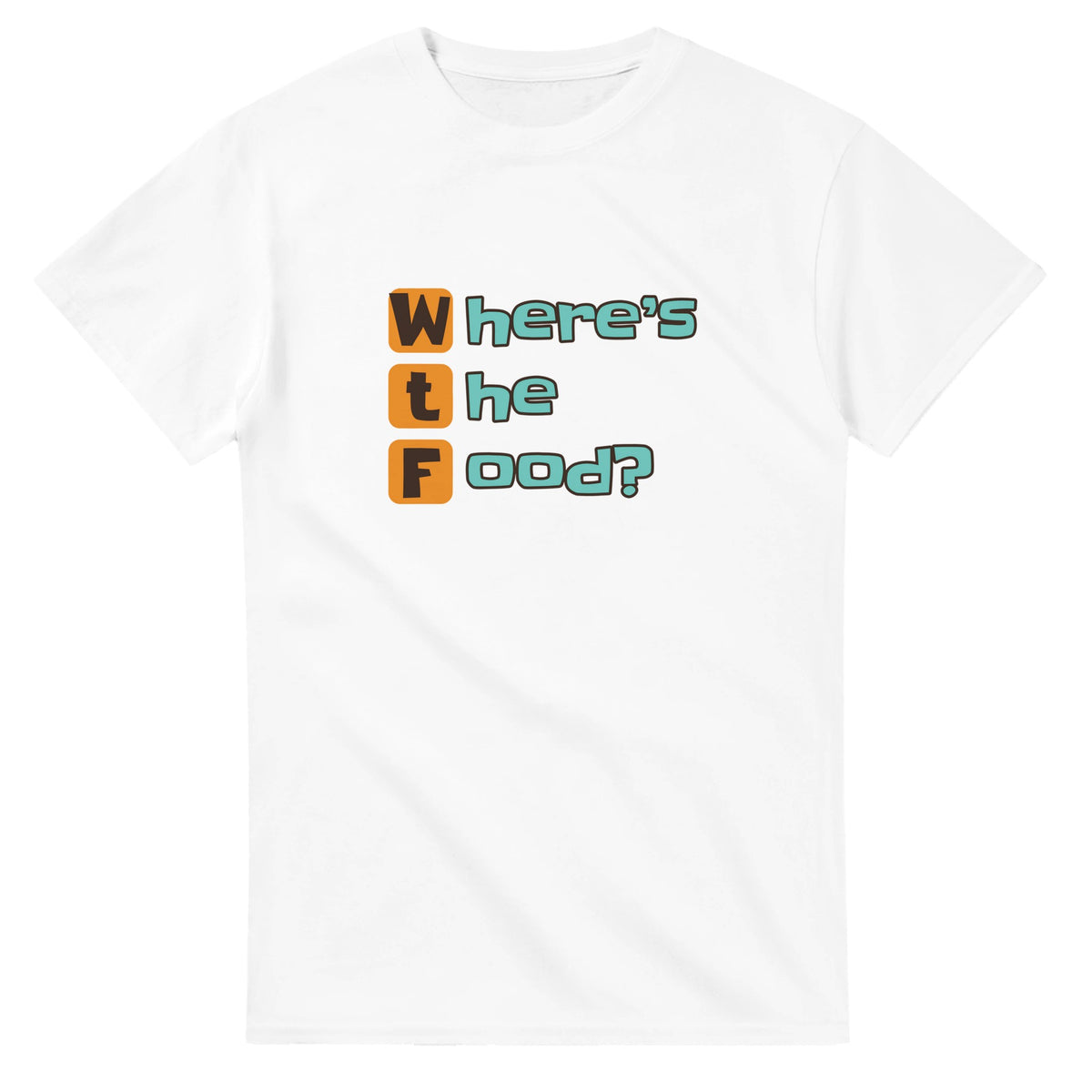 Where’s the Food? — white unisex t-shirt