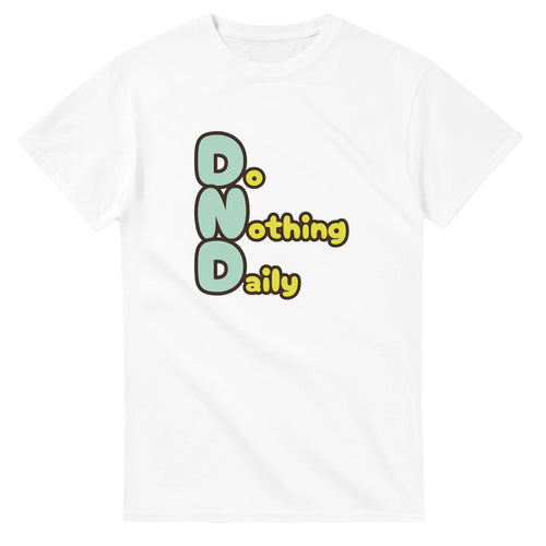 Do Nothing Daily — white unisex t-shirt