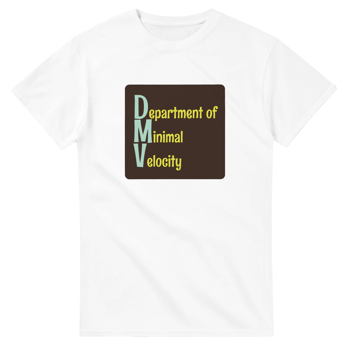 Department of Minimal Velocity — white unisex t-shirt