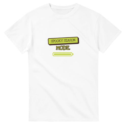 Spooky Season Mode — white unisex t-shirt