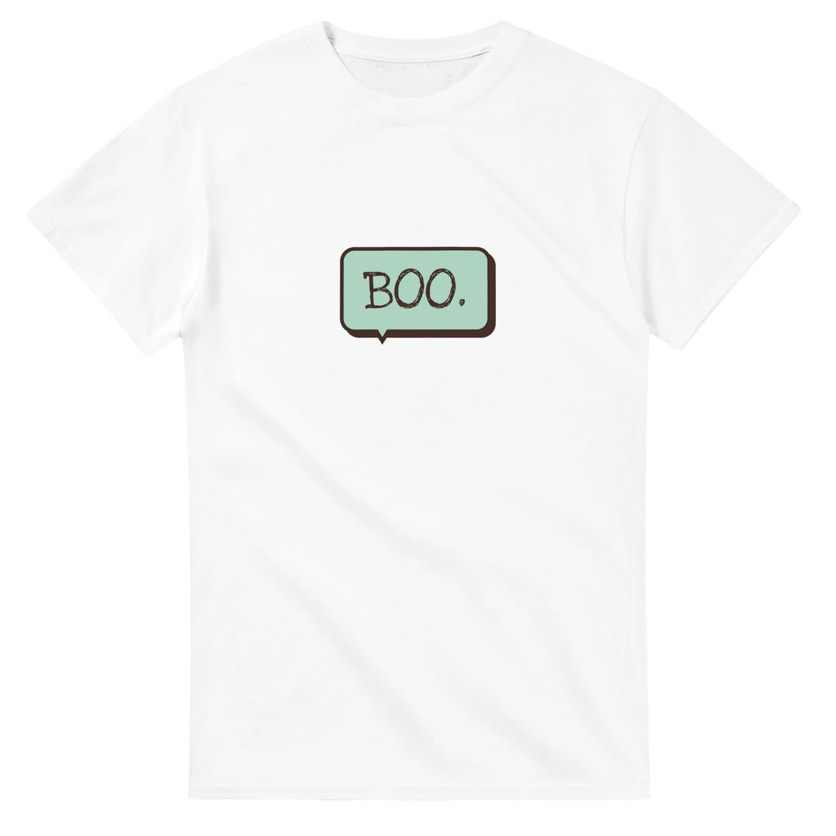Boo. — white unisex t-shirt