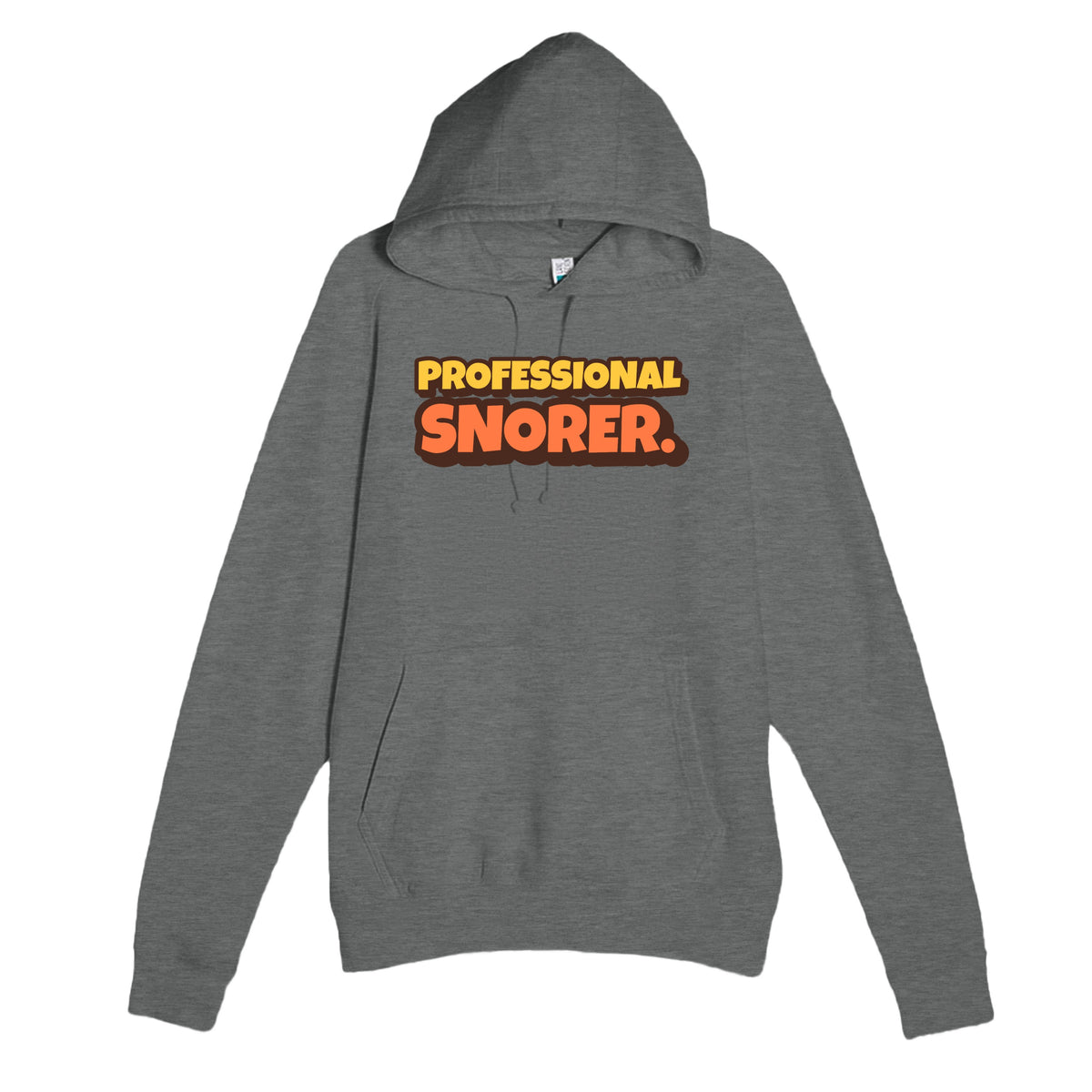 Professional Snorer — funny graphite heather unisex hoodie