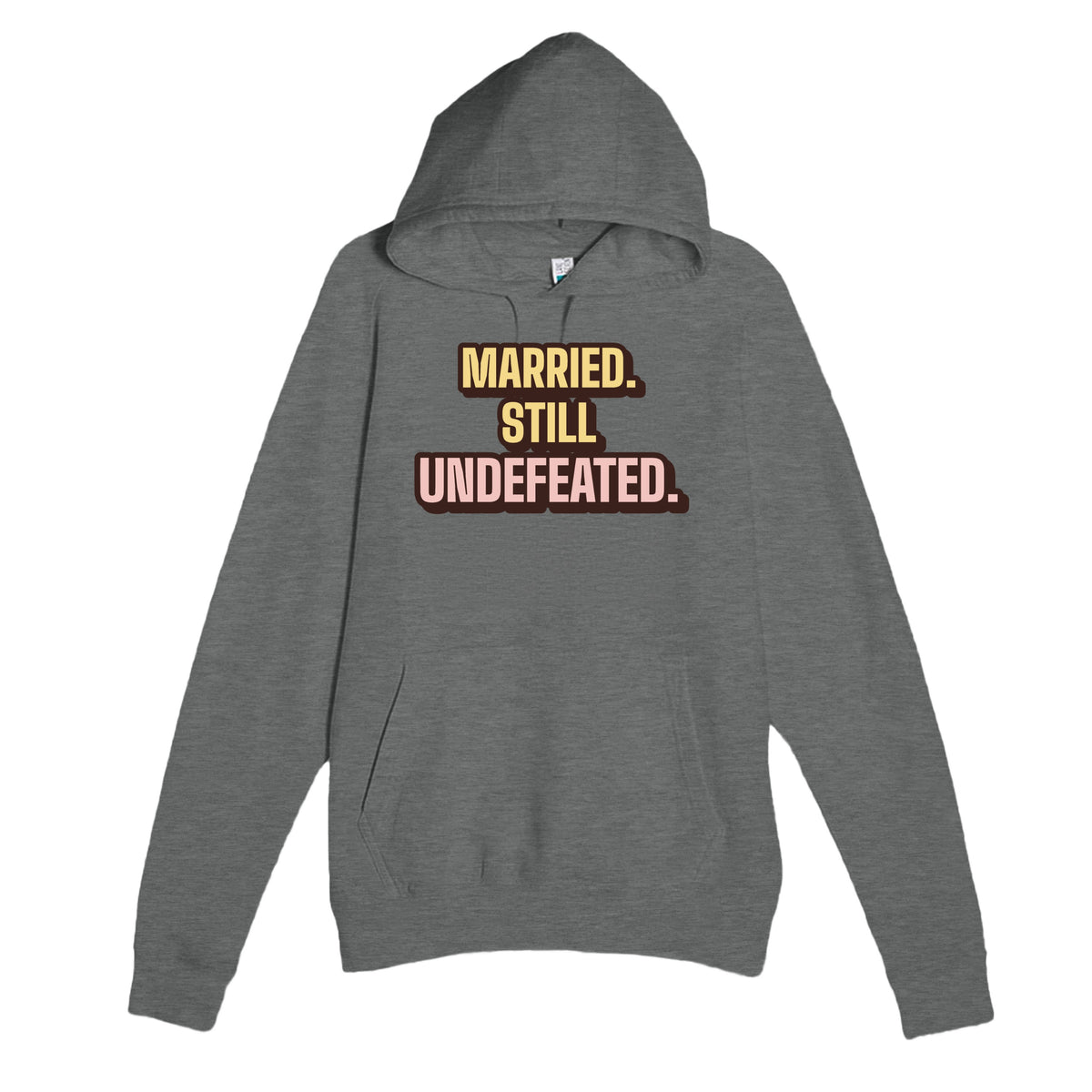 Still Undefeated — funny graphite heather unisex hoodie
