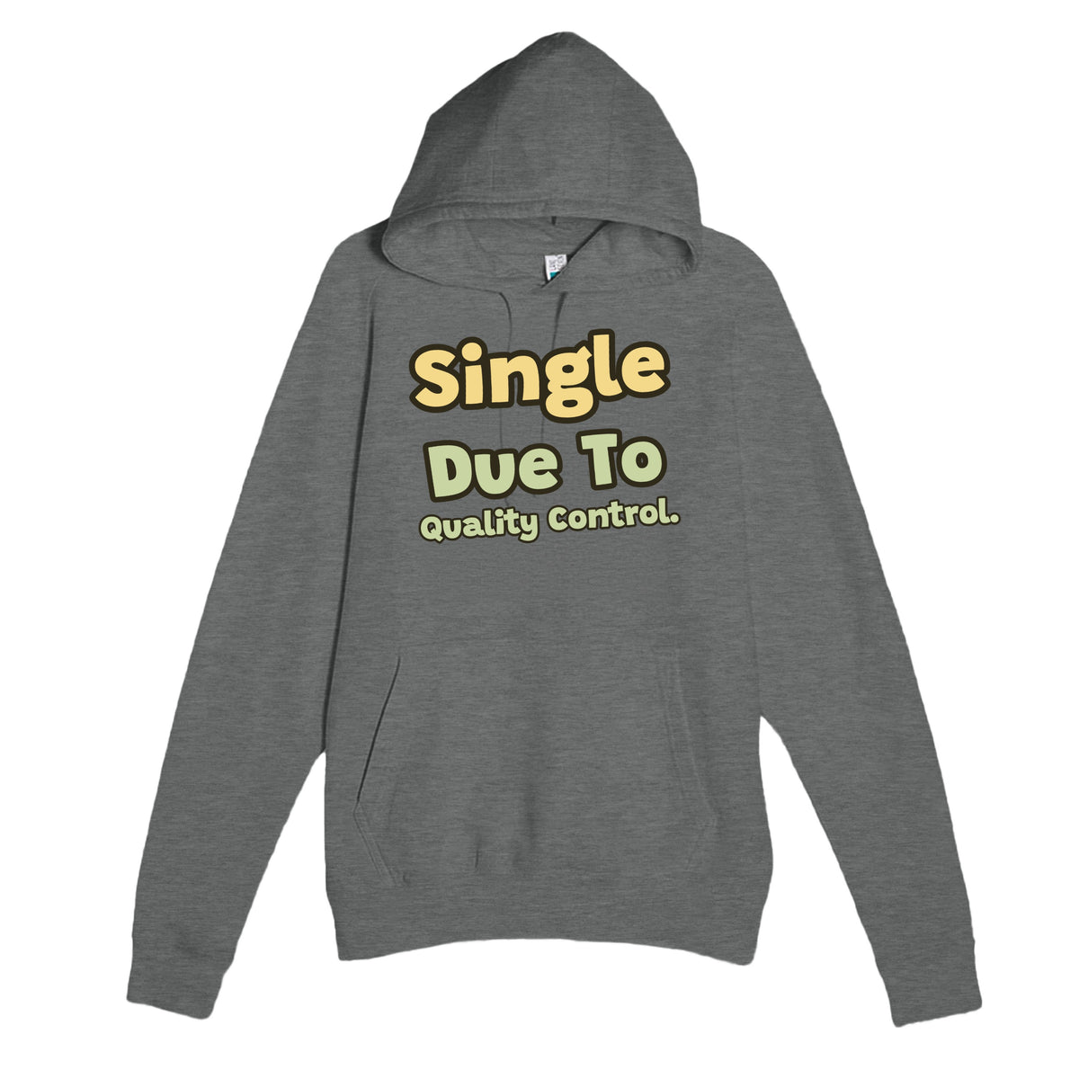 Quality Control — funny graphite heather unisex hoodie