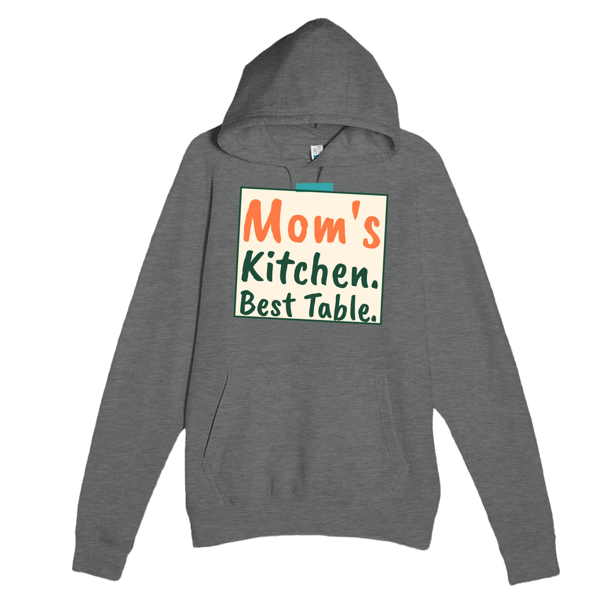 Mom's Kitchen. Best Table — cute graphite heather unisex hoodie