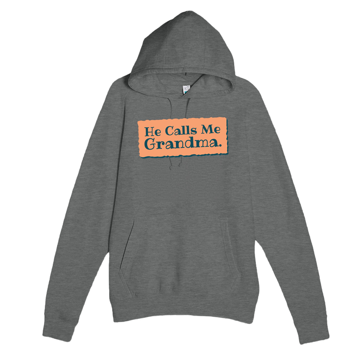 He Calls Me Grandma — heartfelt graphite heather unisex hoodie