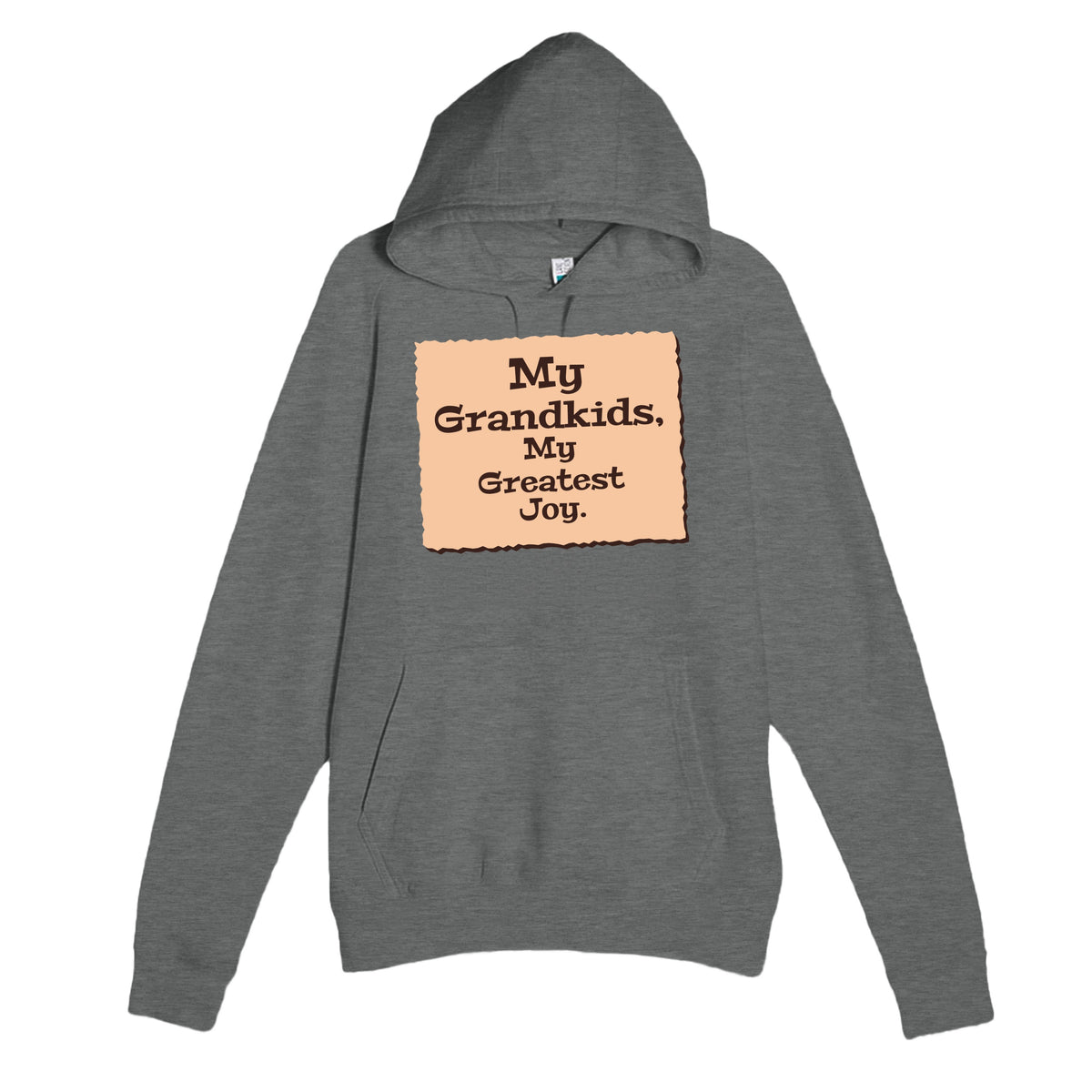 My Grandkids, My Greatest Joy — heartfelt graphite heather unisex hoodie