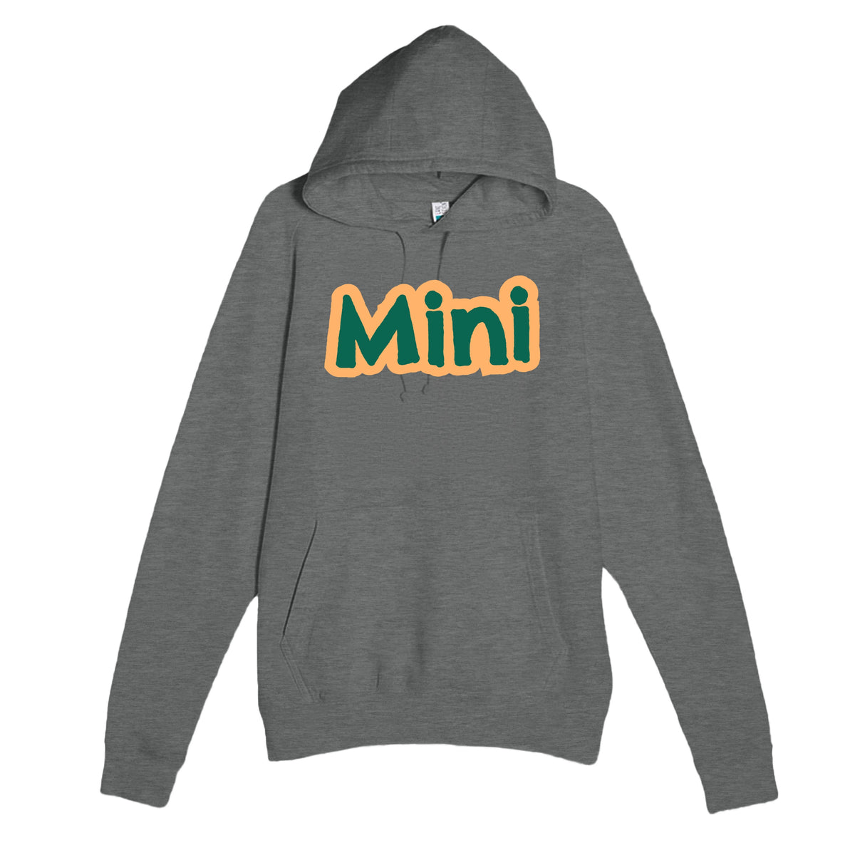 Mini — cute graphite heather unisex hoodie