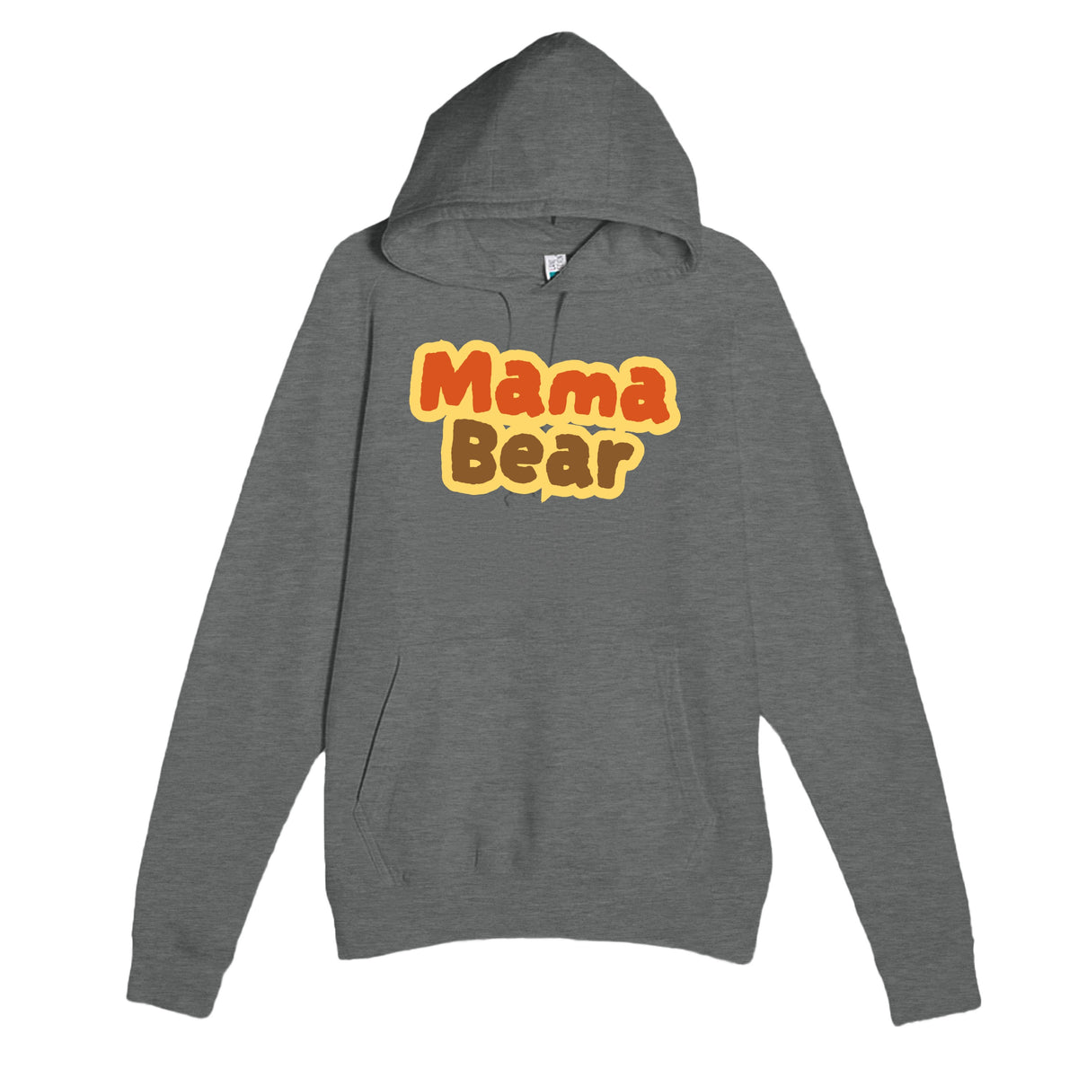 Mama Bear — cute graphite heather unisex hoodie
