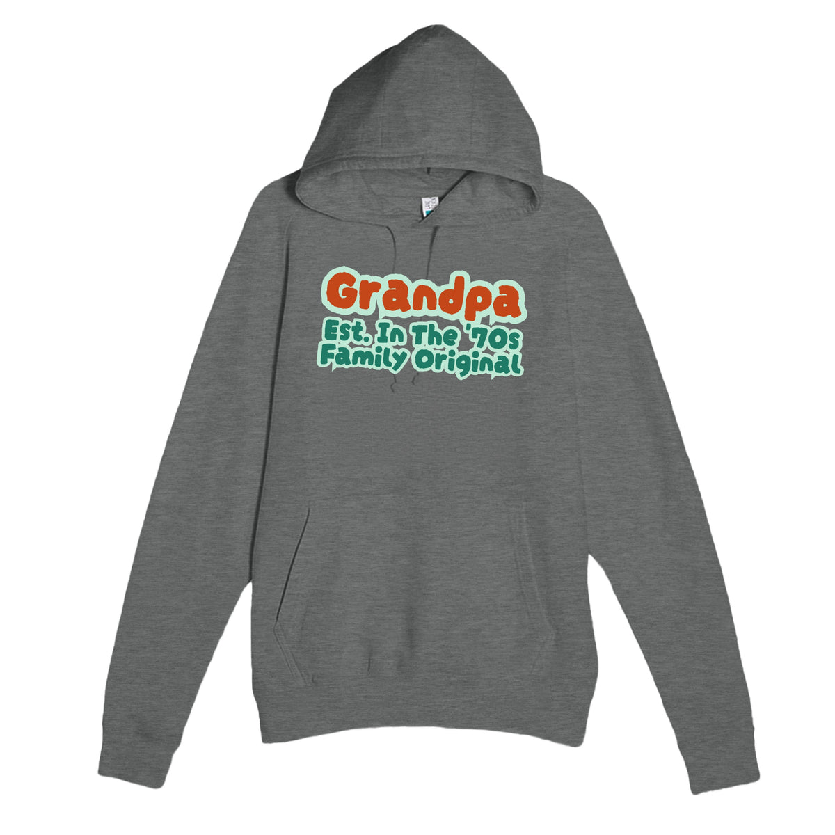 Grandpa • Est. In The '70s • Family Original — cute graphite heather unisex hoodie