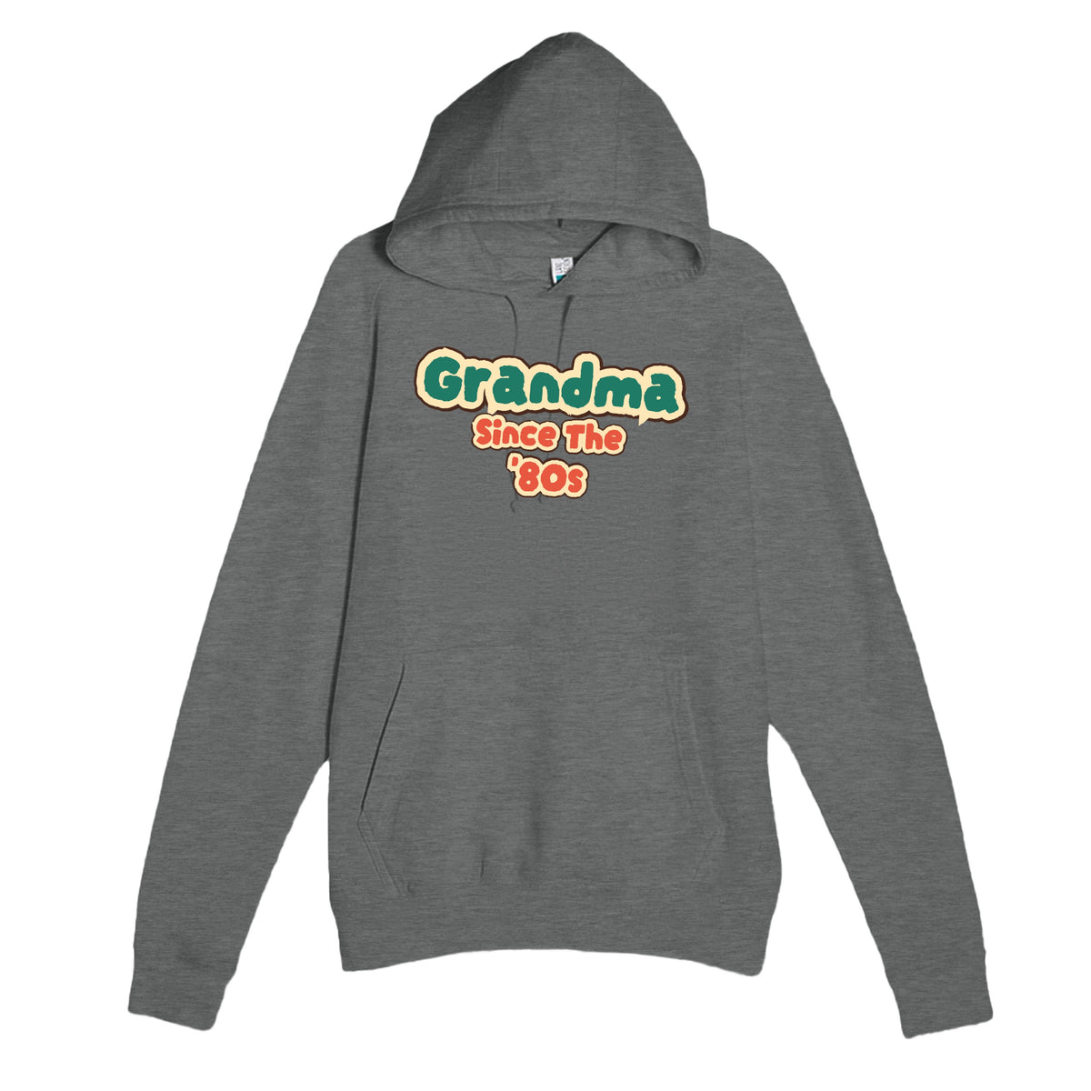 Grandma / Since The '80s — cute graphite heather unisex hoodie