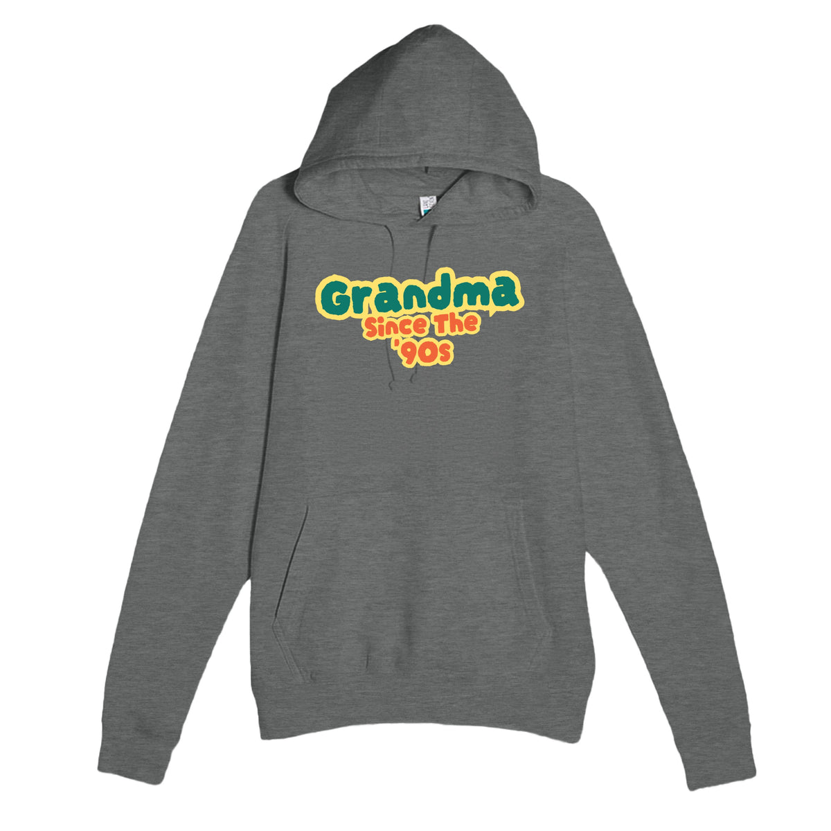 Grandma / Since The '90s — cute graphite heather unisex hoodie