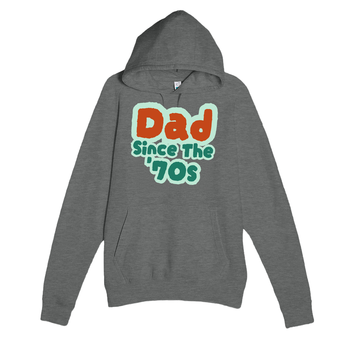 Dad / Since The '70s — cute graphite heather unisex hoodie