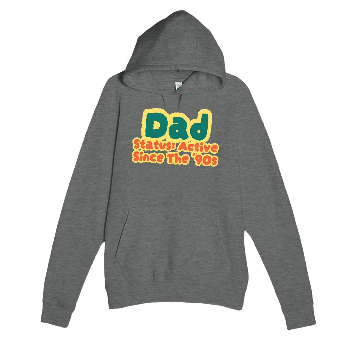 Dad Status: Active Since The '90s — cute graphite heather unisex hoodie