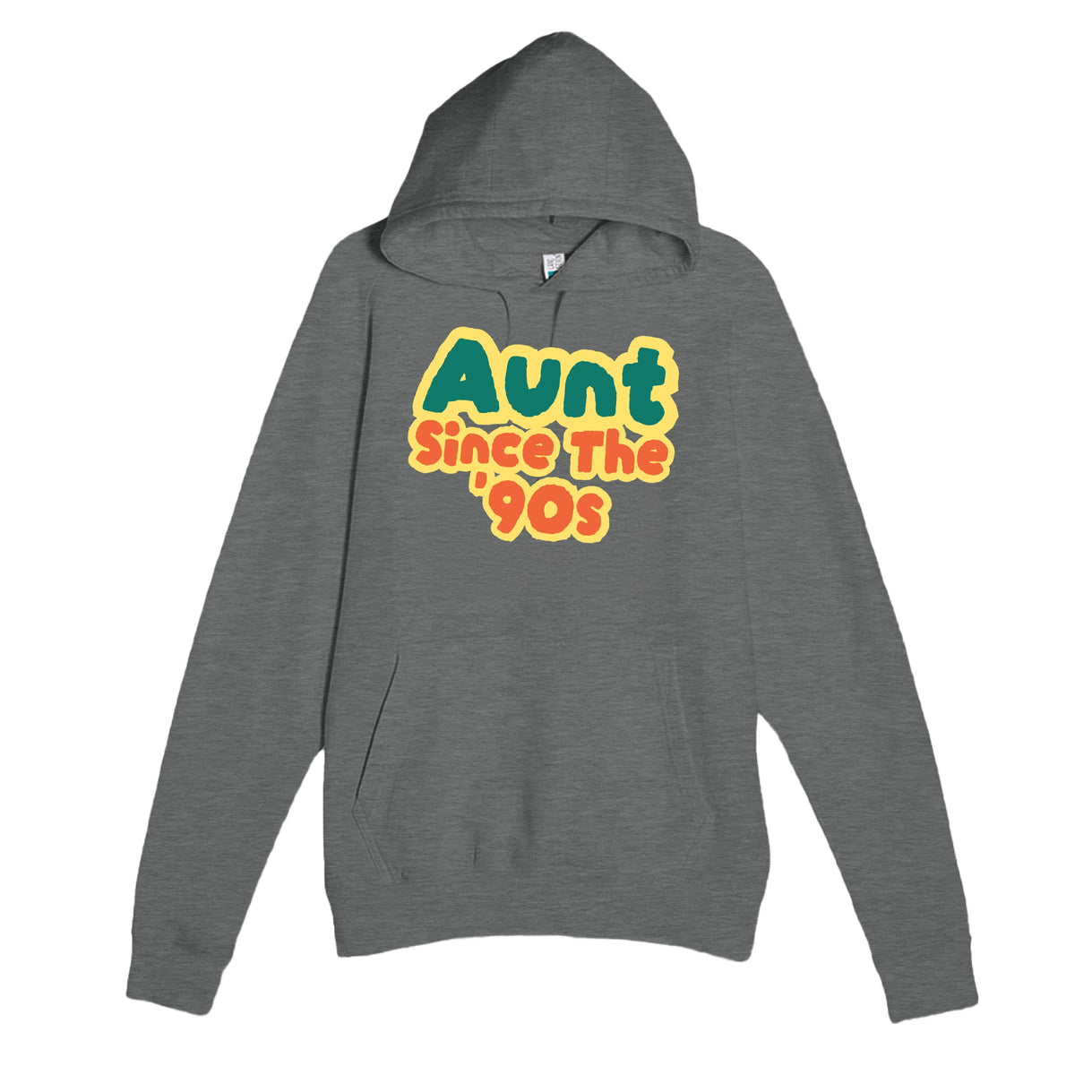 Aunt / Since The '90s — cute graphite heather unisex hoodie