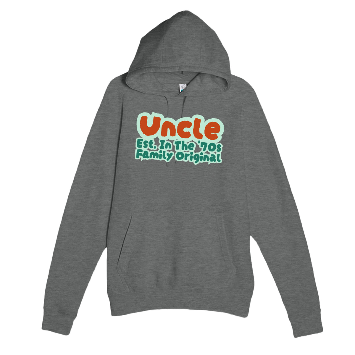 Uncle • Est. In The '70s • Family Original — cute graphite heather unisex hoodie
