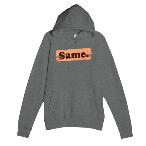 Same — cute graphite heather unisex hoodie