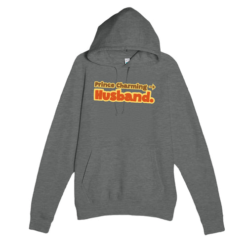 Prince Charming → Husband — funny graphite heather unisex hoodie