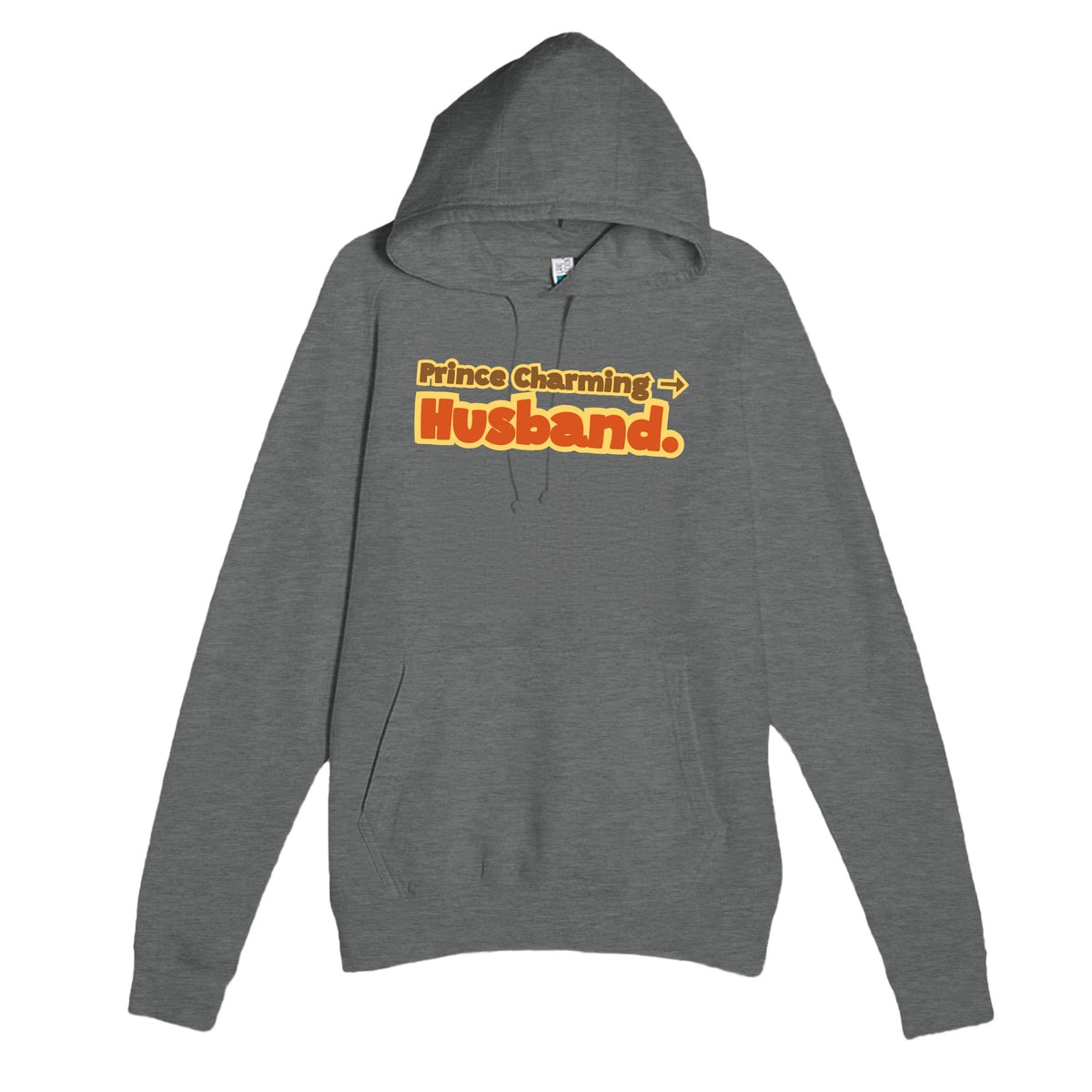 Prince Charming → Husband — funny graphite heather unisex hoodie