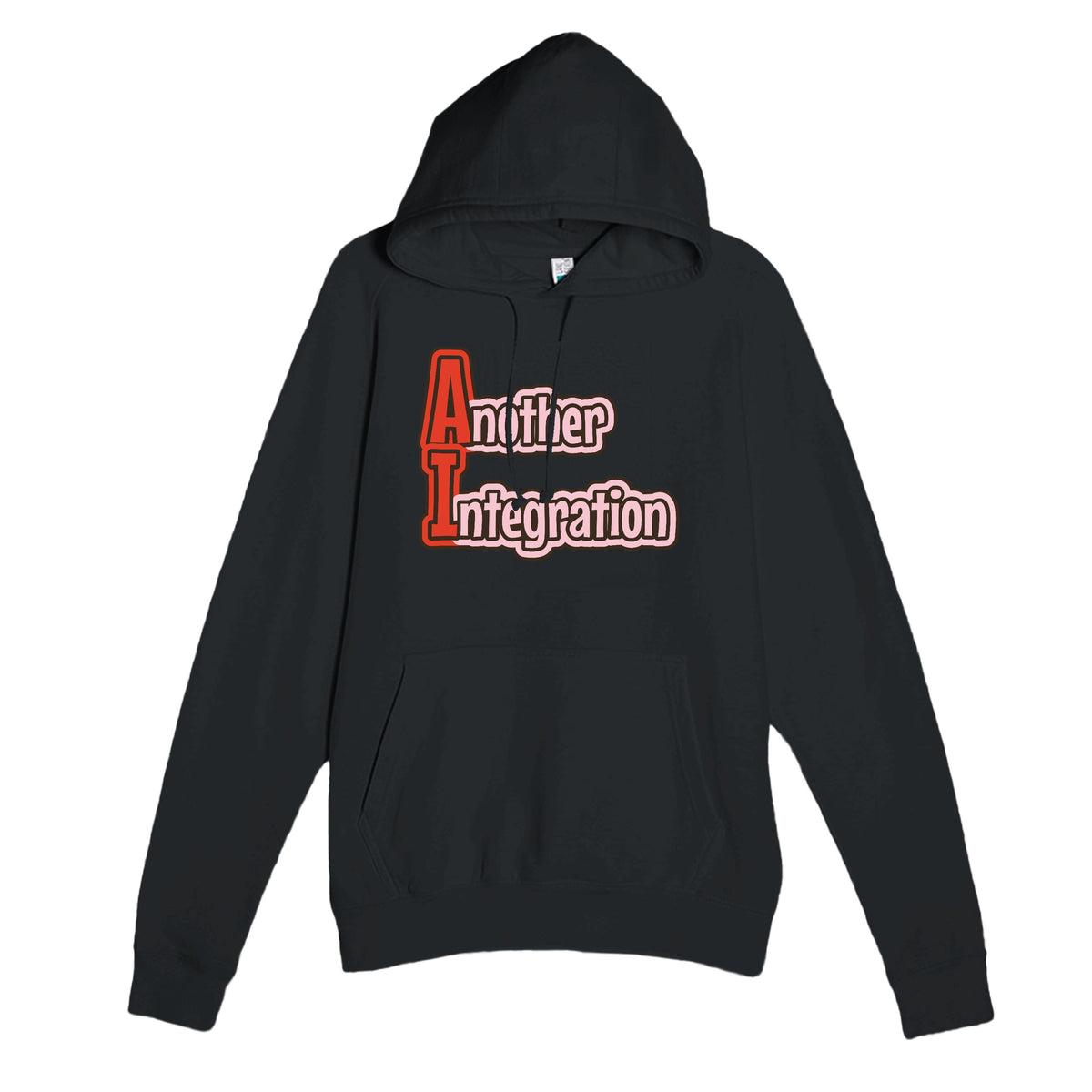 Another Integration — funny black unisex hoodie