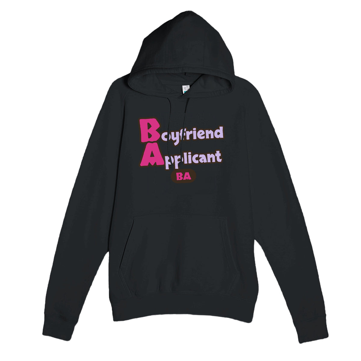 Boyfriend Applicant — funny black unisex hoodie