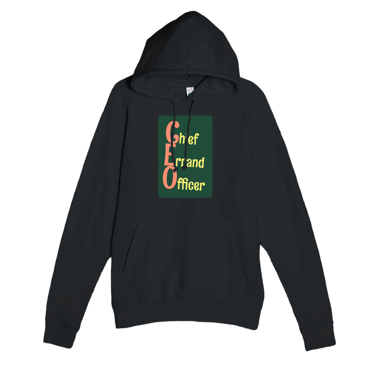 Chief Errand Officer — funny black unisex hoodie