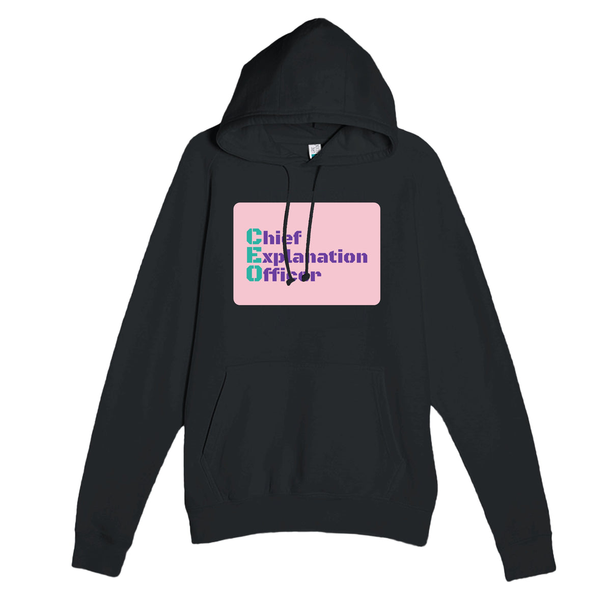 Chief Explanation Officer — funny black unisex hoodie