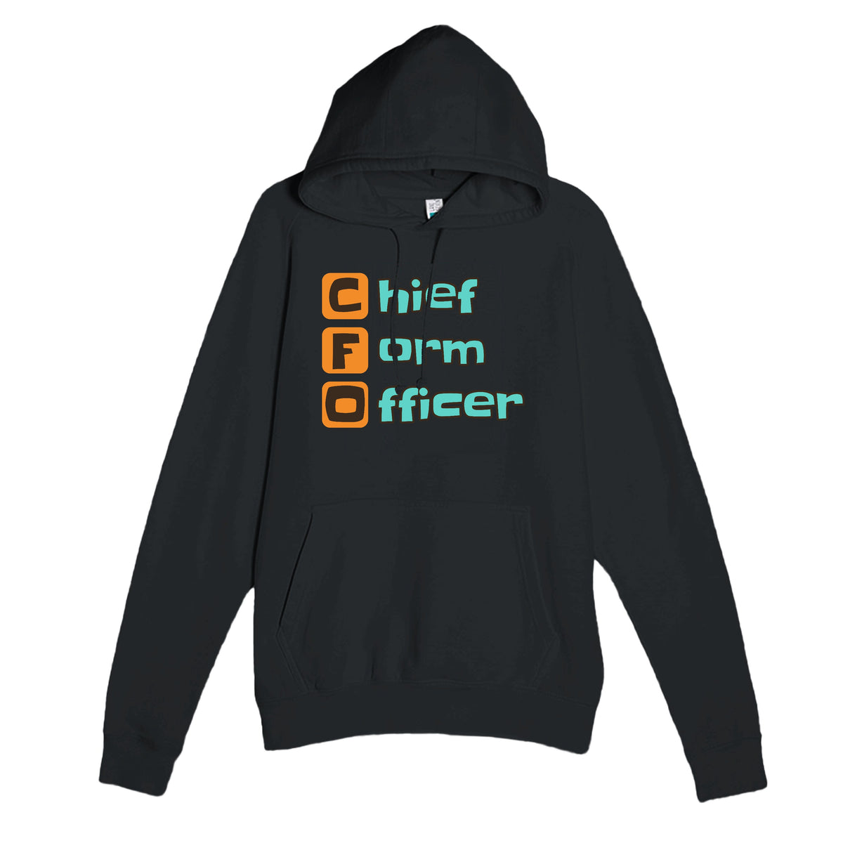 Chief Form Officer — funny black unisex hoodie