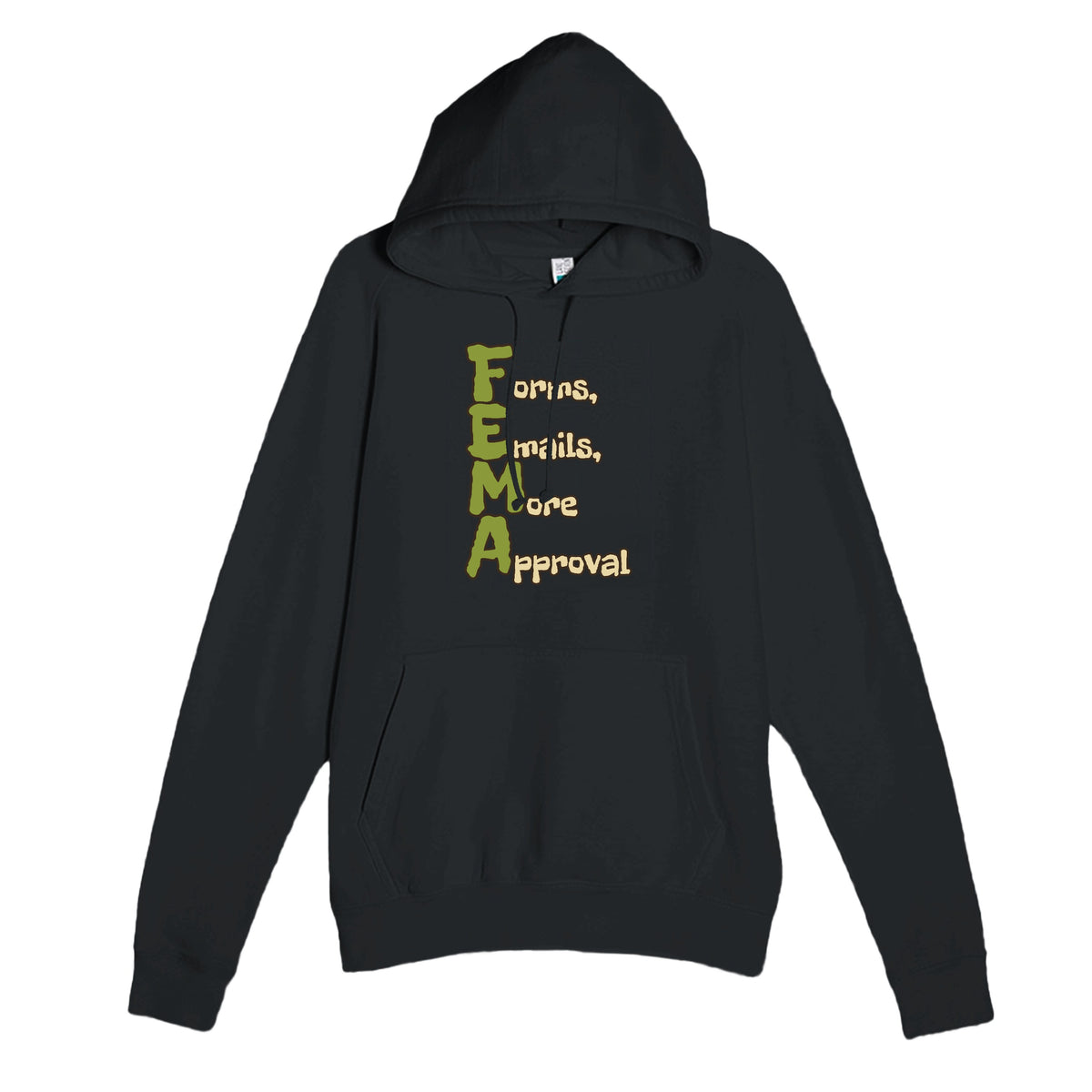 Forms, Emails, More Approval — funny black unisex hoodie