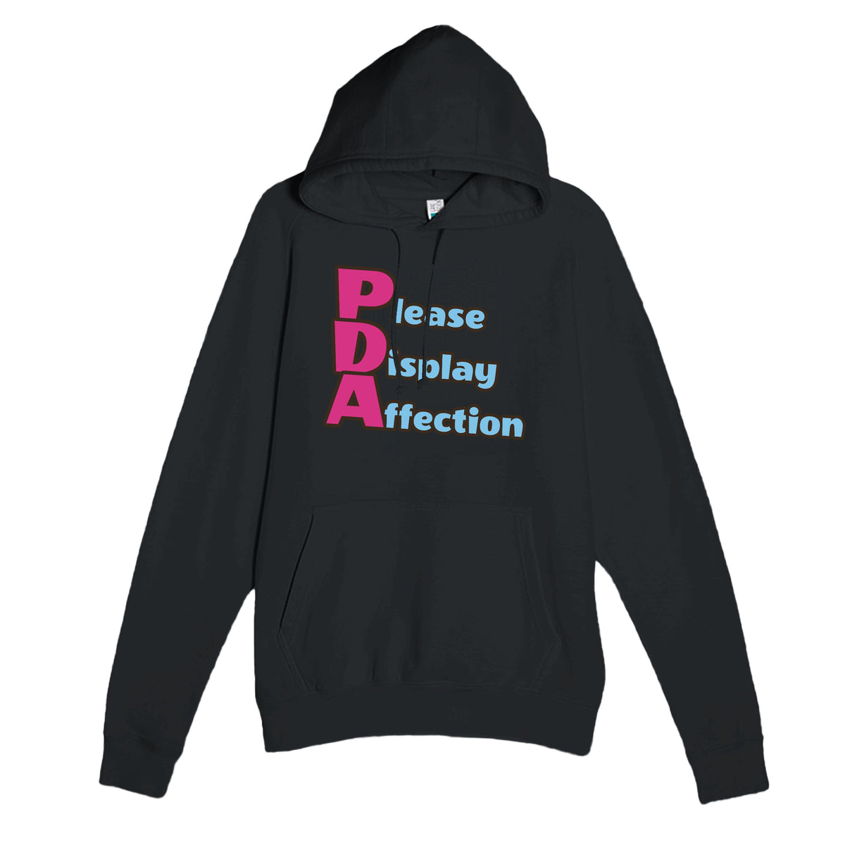 Please Display Affection — funny black unisex hoodie