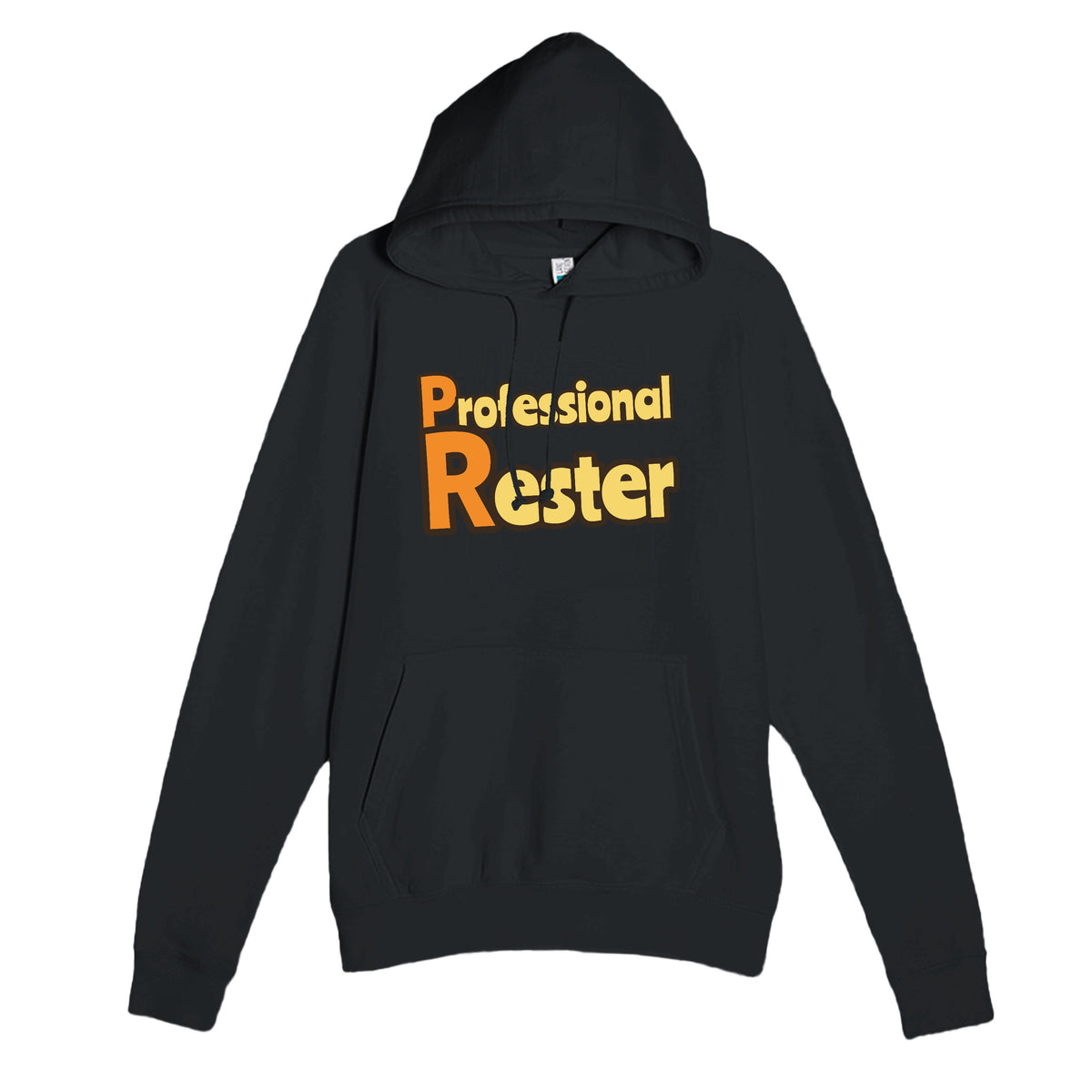 Professional Rester — funny black unisex hoodie