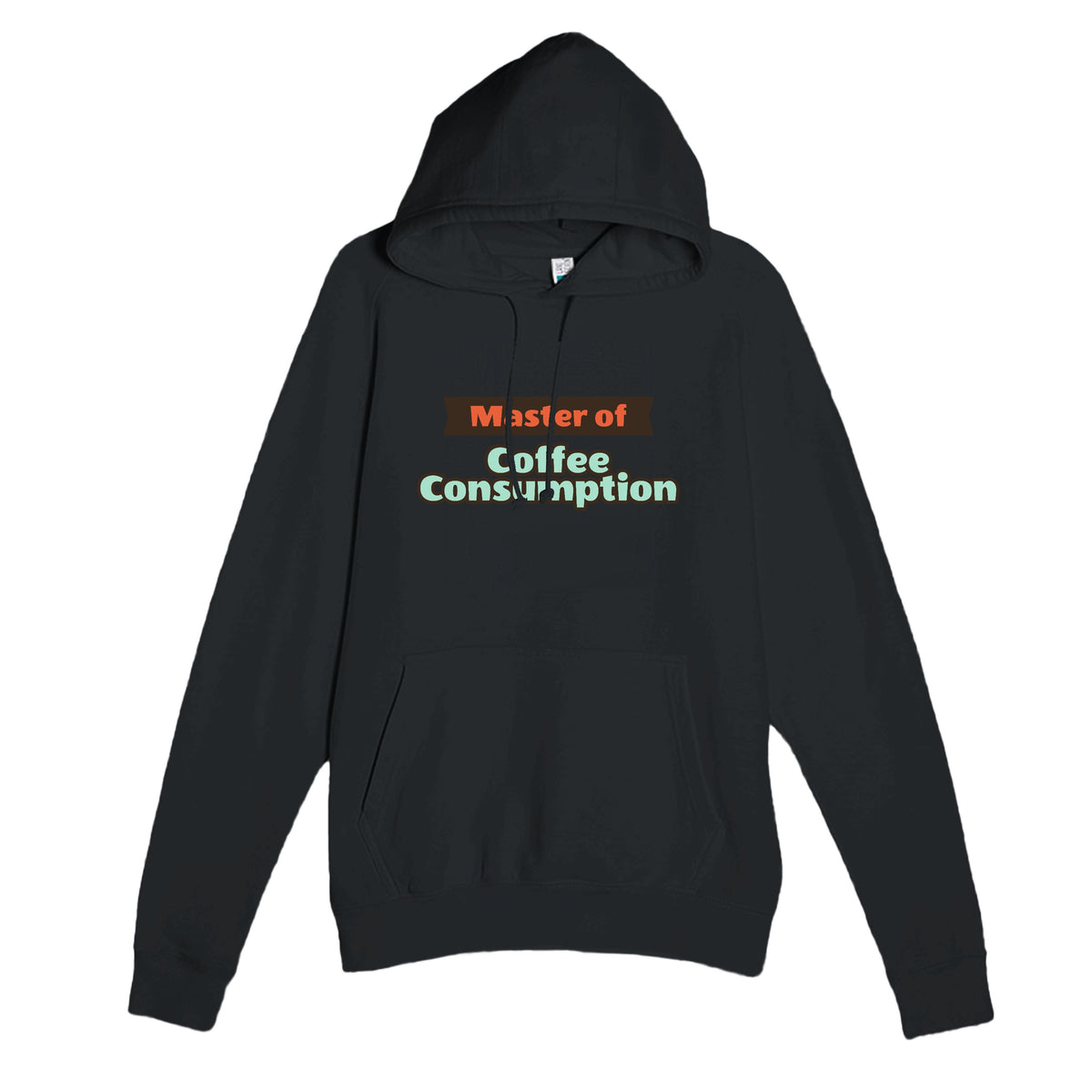 Master of Coffee Consumption — funny black unisex hoodie