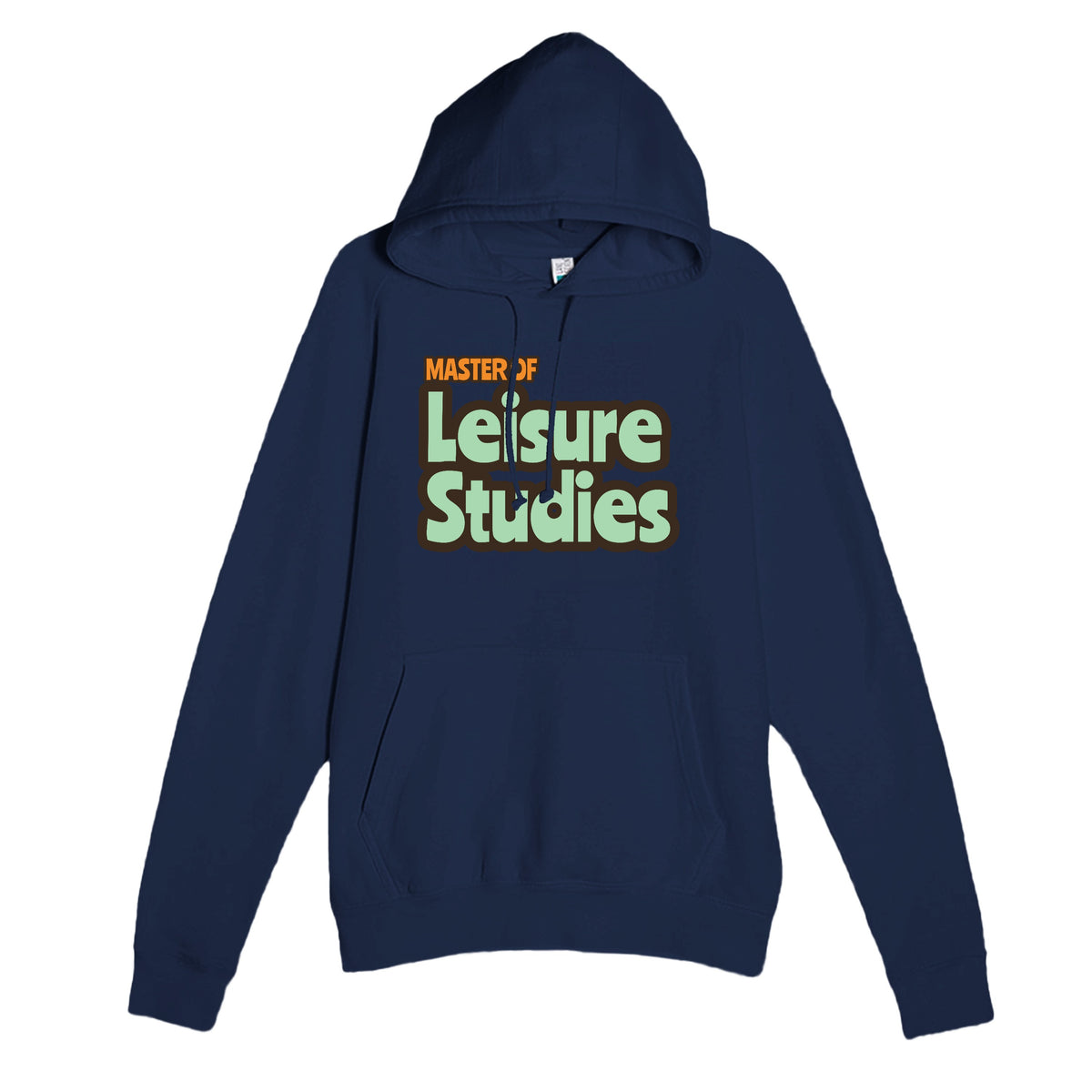 Master of Leisure Studies — funny navy unisex hoodie
