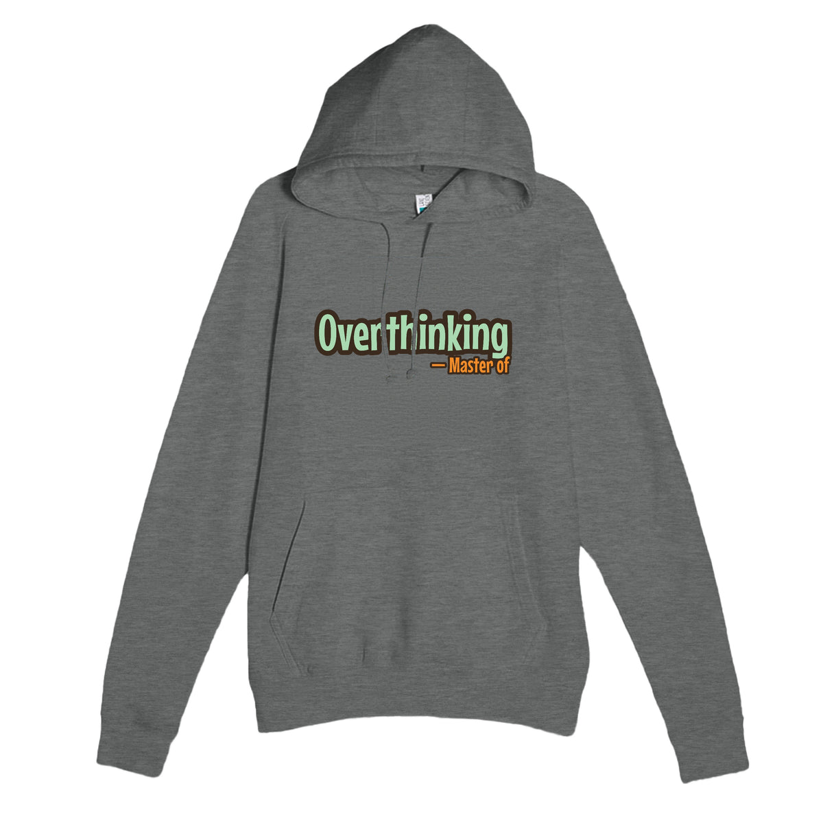 Master of Overthinking — funny graphite heather unisex hoodie