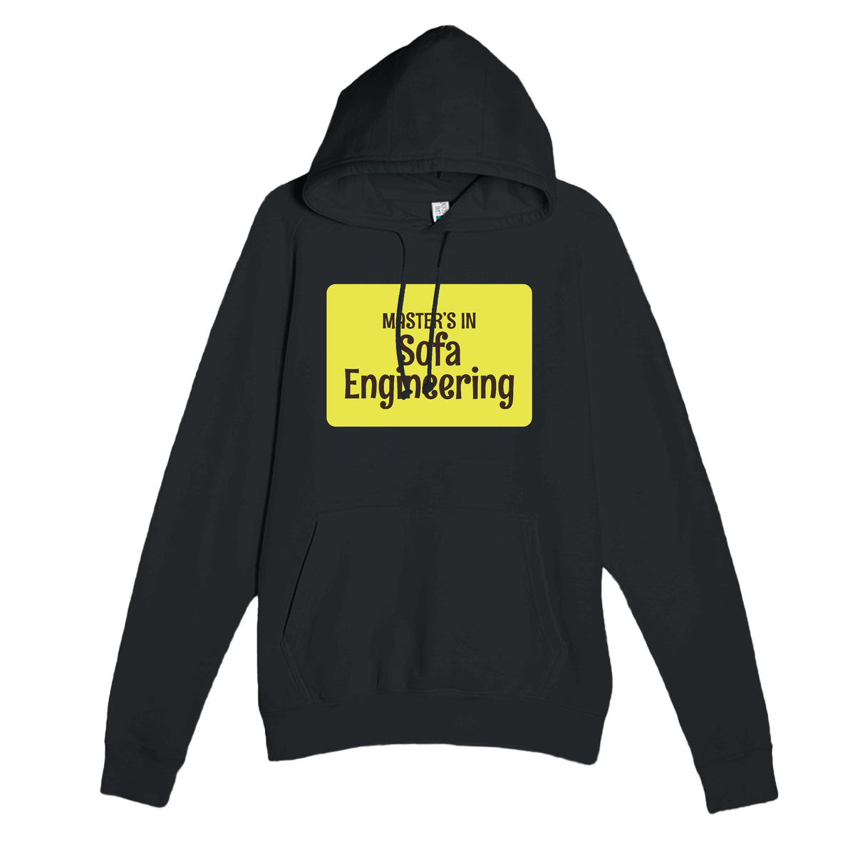 Master’s in Sofa Engineering — funny black unisex hoodie
