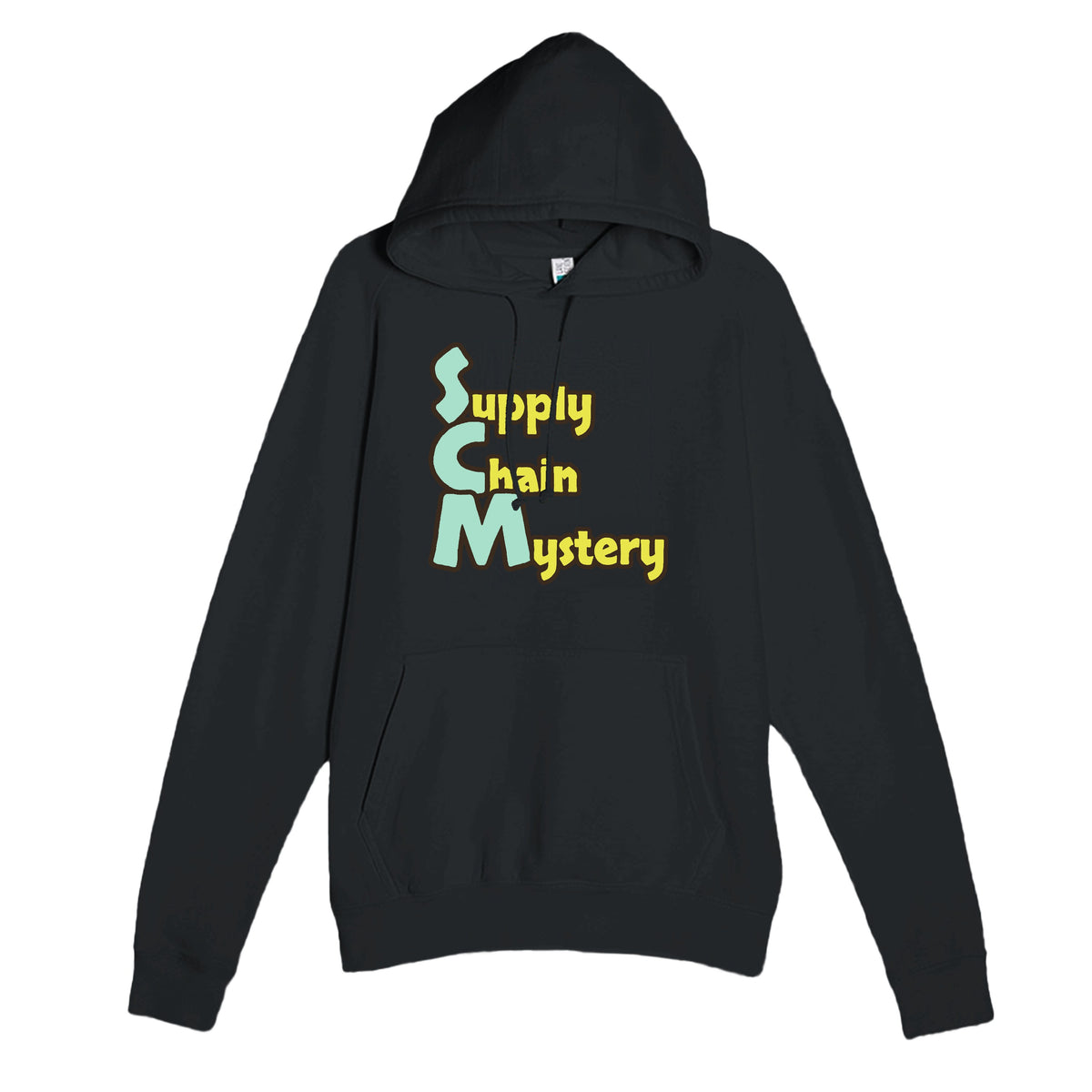 Supply Chain Mystery — funny black unisex hoodie