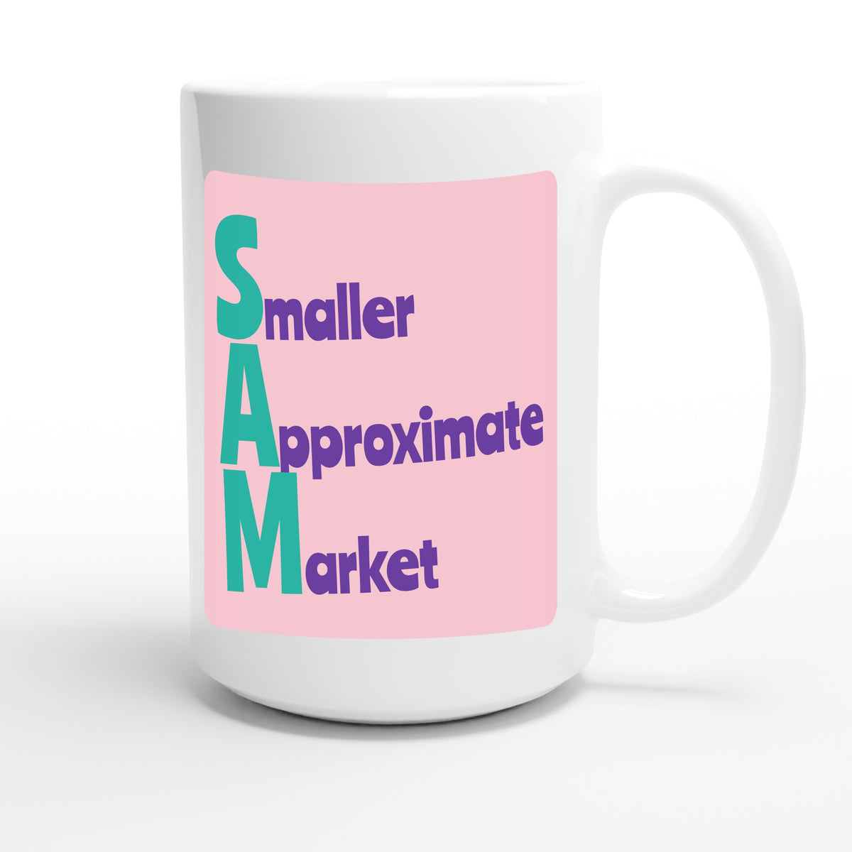 Smaller Approximate Market — funny 15oz white coffee mug