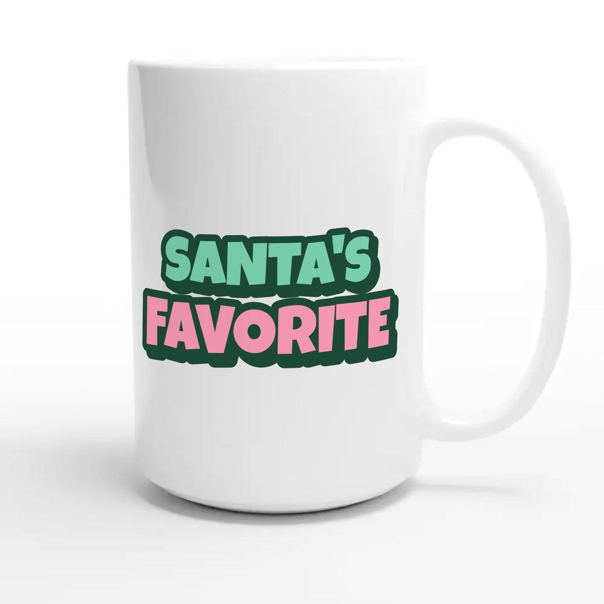 Santa's Favorite — funny 15oz white coffee mug