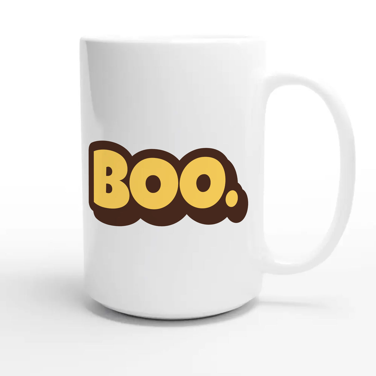 Boo. — cute 15oz white coffee mug